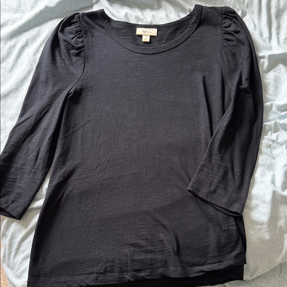 Style & Co Black Women's Top